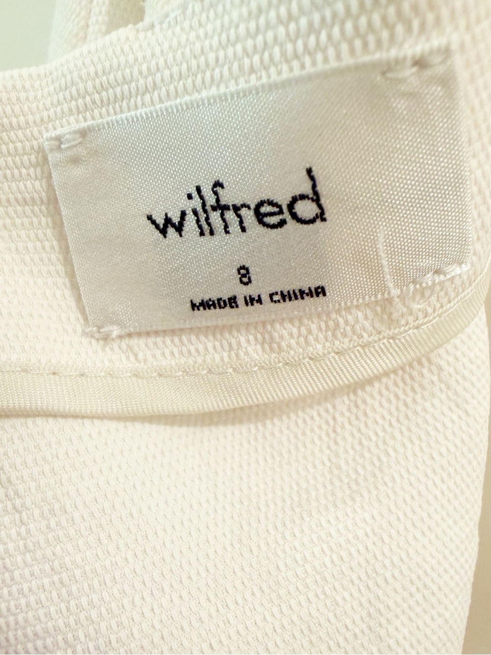 Aritzia Wilfred Ecoulement Cream & White Sleeveless Jumpsuit - Picture 11 of 16
